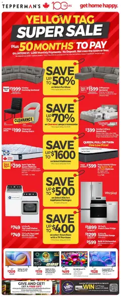 Preview of Tepperman's weekly flyer / circulaire from shop Tepperman's valid from 02.10.2025