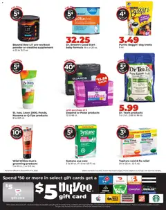 Preview of HyVee weekly ads valid from 08.12.2025 | Page: 13 | Products: Creatine, Epsom Salt, Salt, Case