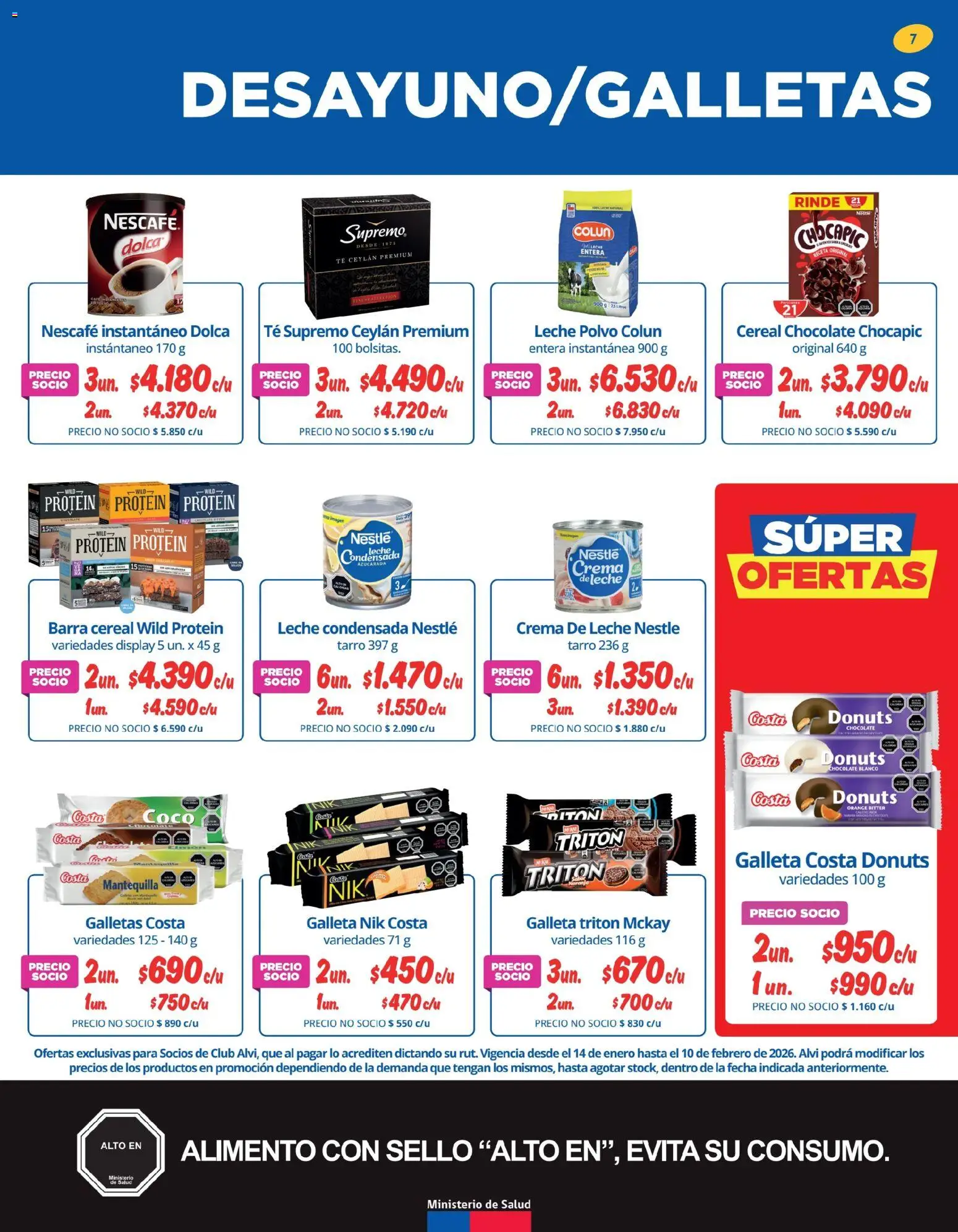 Alvi catálogo │ válido desde el 14.01.2026 | Página: 7 | Productos: Chocolate, Crema de leche, Crema, Galletas
