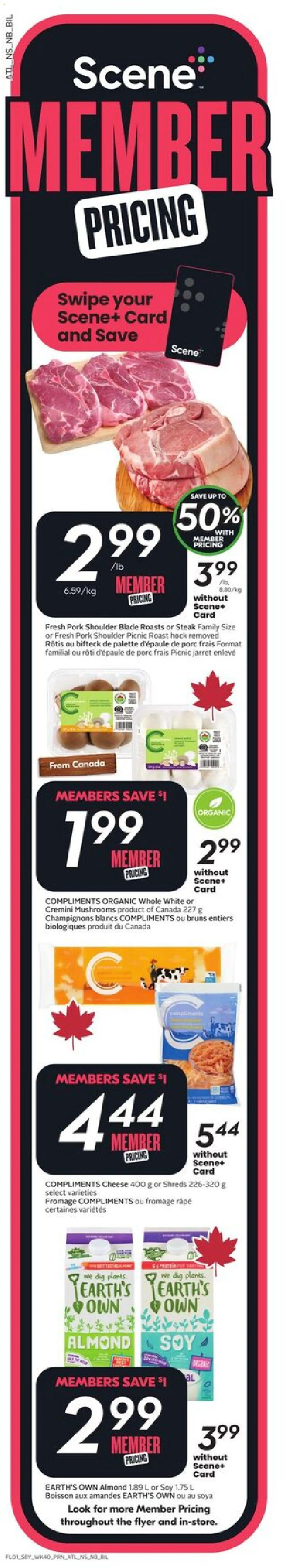 Sobeys flyer valid from 29.01.2026 | Page: 2 | Products: Cheese, Pork