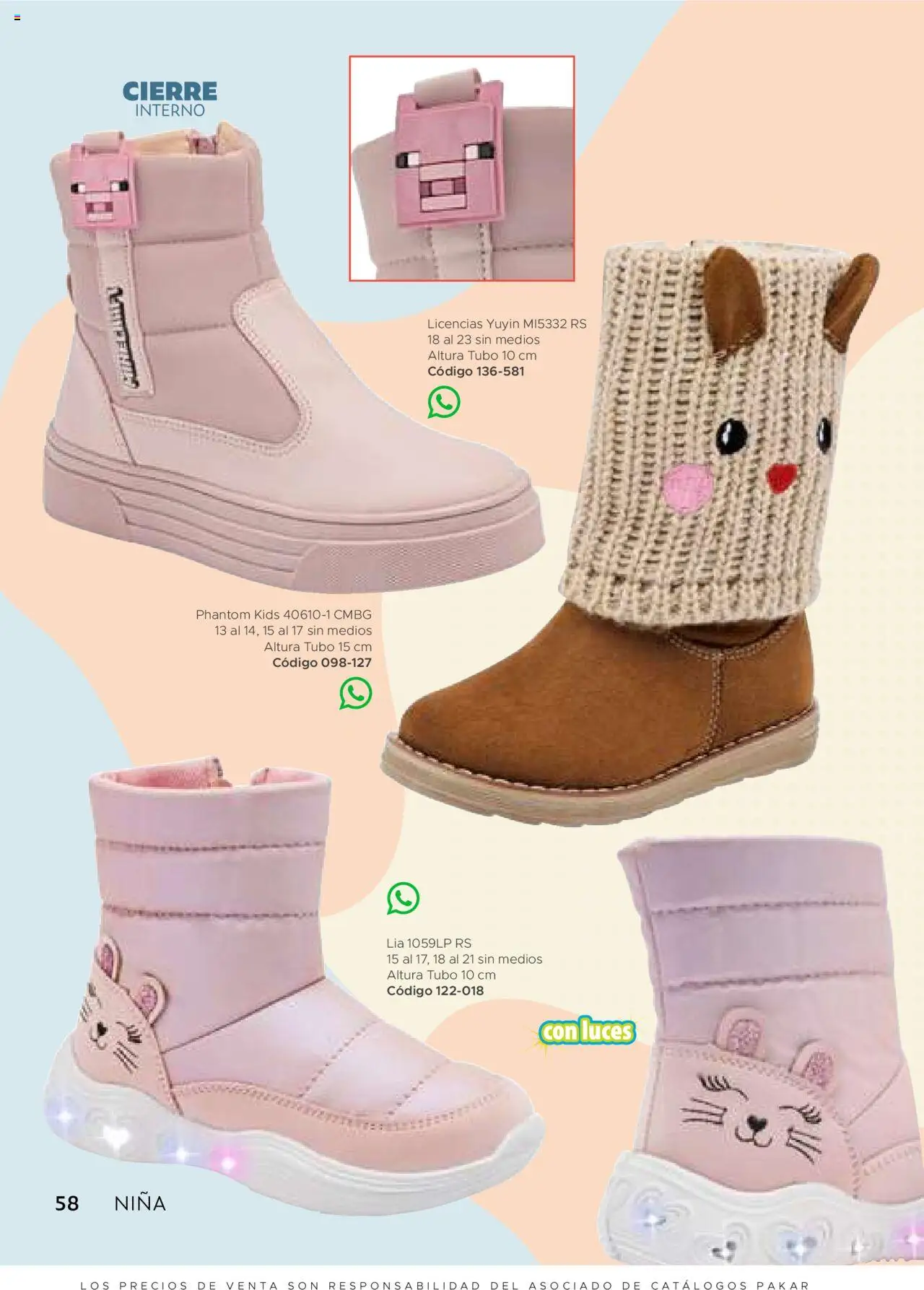 Nuevas ofertas de SC Pakar válidas en toda la República Mexicana desde el 24.07.2025. ¡Encuentra las mejores ofertas en SC Pakar - Catálogo Nina otoño / invierno! | Página: 58