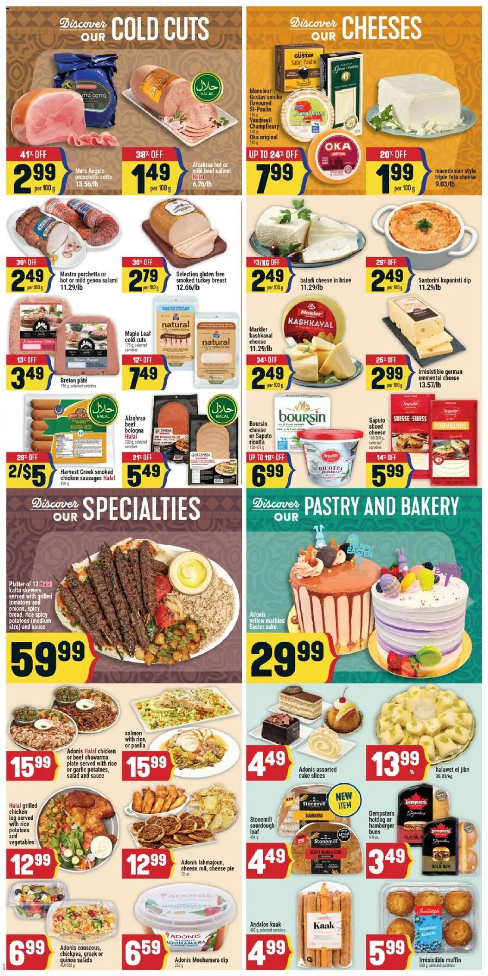 Adonis flyer valid from 09.04.2026 | Page: 5 | Products: Salad, Turkey, Bakery, Tomatoes