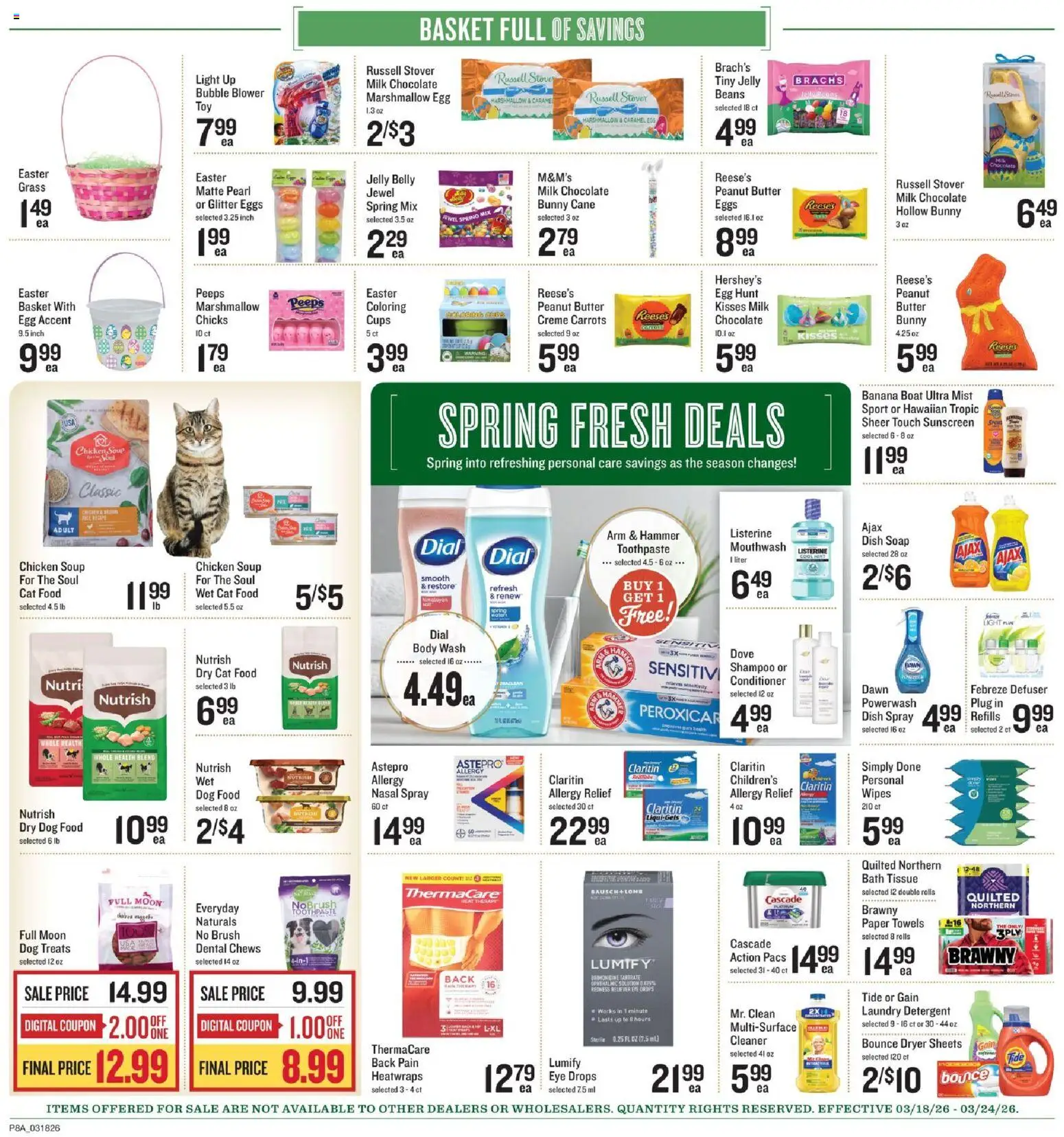 Lowes Foods Weekly Ad - valid from 18.03.2026 | Page: 12 | Products: Bath, Hammer, Conditioner, Mouthwash