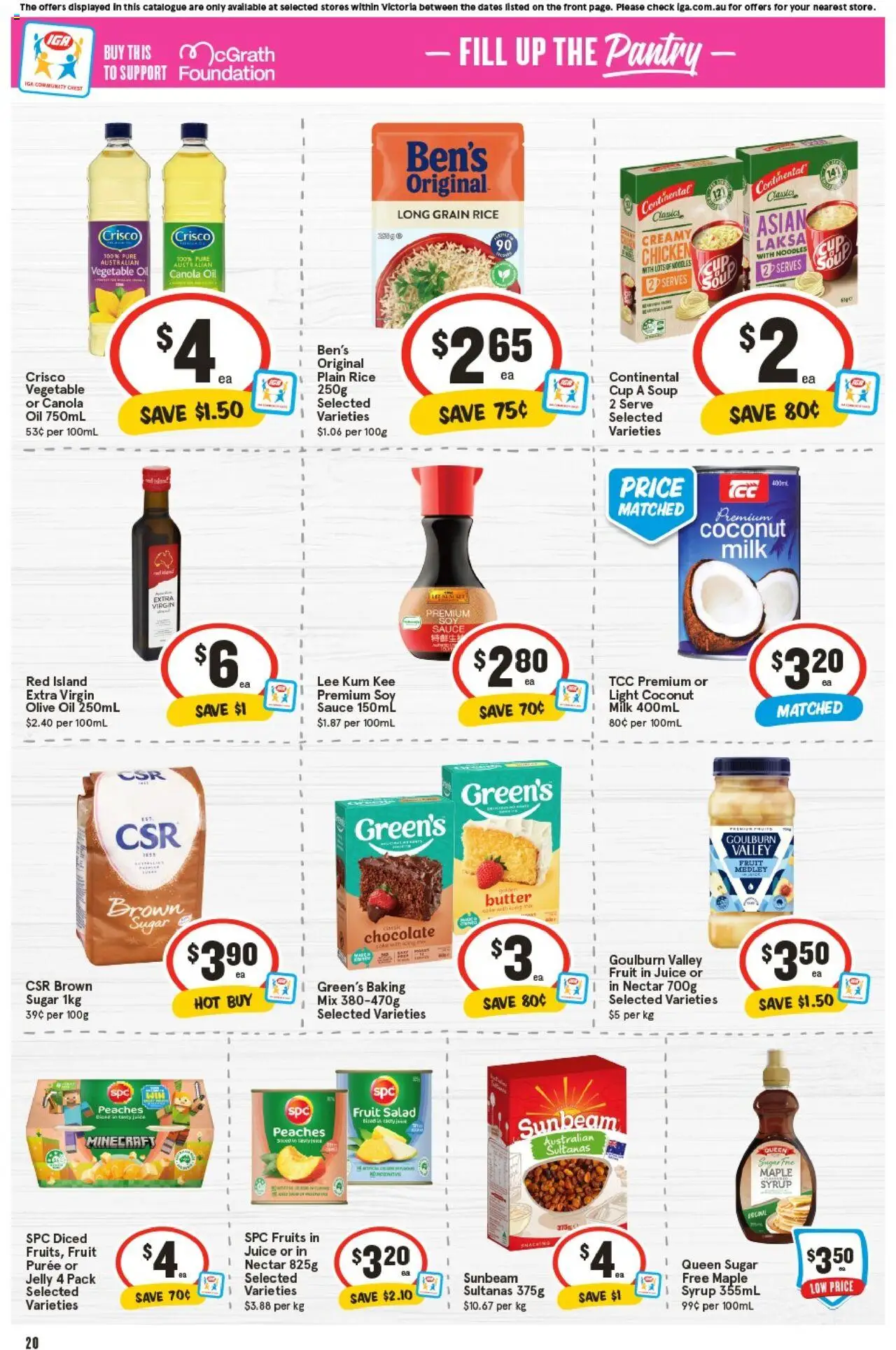 IGA catalogue - valid from 24.09.2025 | Page: 23 | Products: Butter, Oil, Olive oil, Fruits