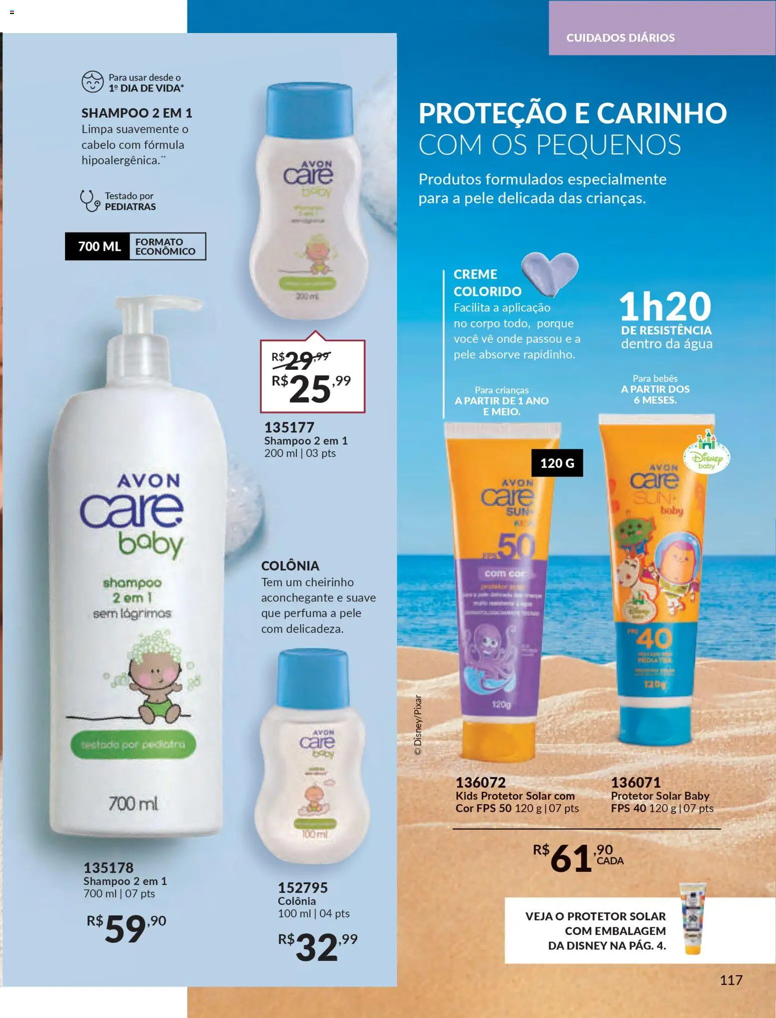 Avon Folheto - válido de 15.01.2026 | Página: 117 | Produtos: Shampoo, Protetor solar, Creme