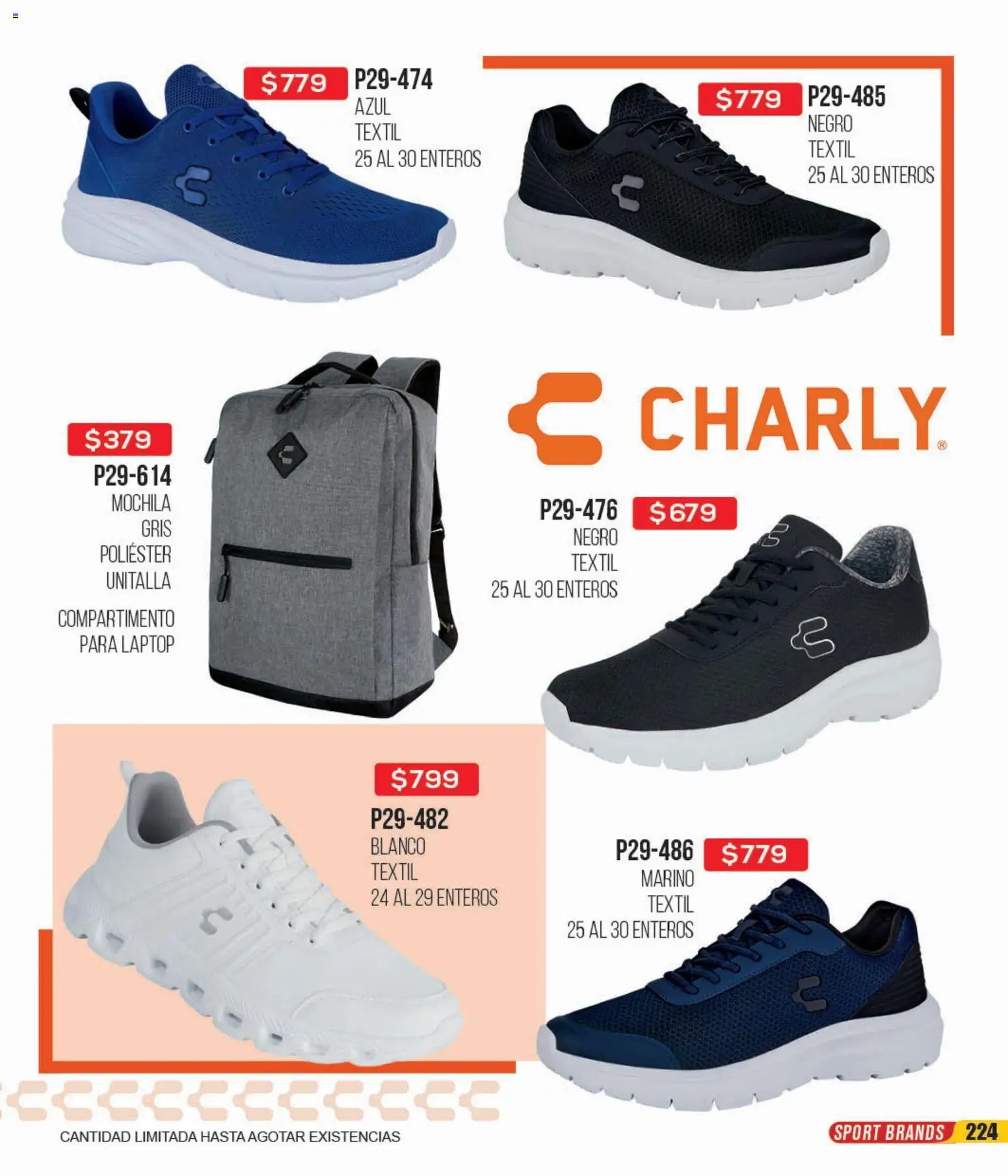 Nuevas ofertas de Cklass válidas en toda la República Mexicana desde el 12.01.2026. ¡Encuentra las mejores ofertas en Cklass catálogo Mega Ofertas Calzado! | Página: 225 | Productos: Mochila