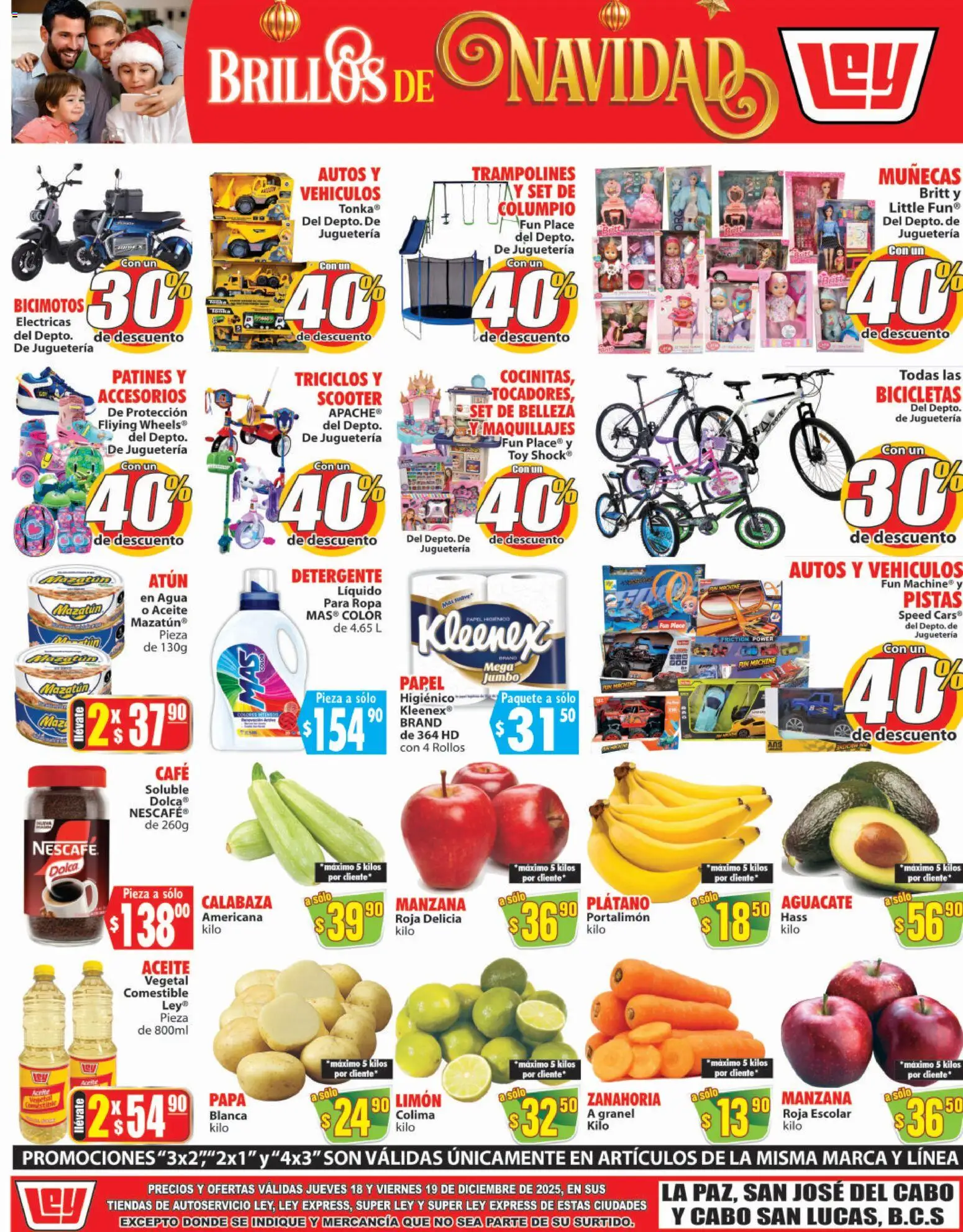 Nuevas ofertas de Casa Ley válidas en toda la República Mexicana desde el 18.12.2025. ¡Encuentra las mejores ofertas en Casa Ley folleto Autoservicio! | Página: 1 | Productos: Maíz, Bolsa, Suavizante, Riel