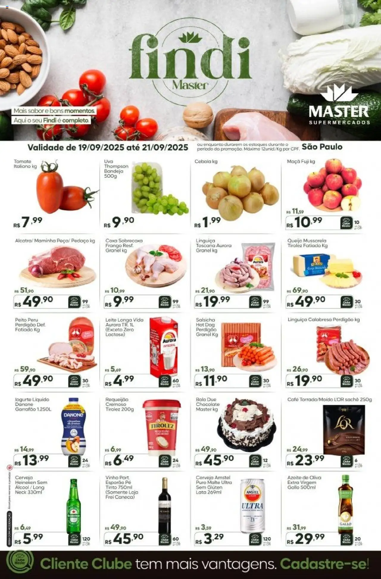 Master Folheto - válido de 19.09.2025 | Página: 1 | Produtos: Maminha, Cerveja, Heineken, Bandeja