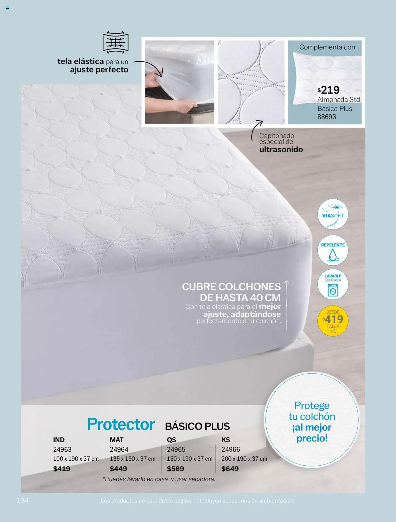 Nuevas ofertas de Vianney válidas en toda la República Mexicana desde el 15.08.2025. ¡Encuentra las mejores ofertas en Vianney - Catálogo Invierno! | Página: 136 | Productos: Repelente, Colchón, Almohada