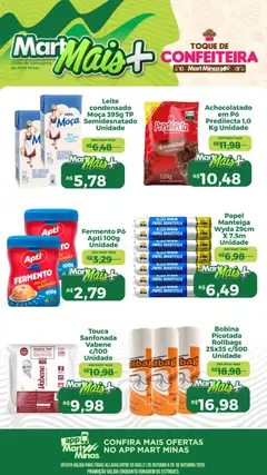 Mart Minas - Ofertas de confeitaria - Pré-Visualização do folheto da loja Mart Minas, válido de 21.10.2025