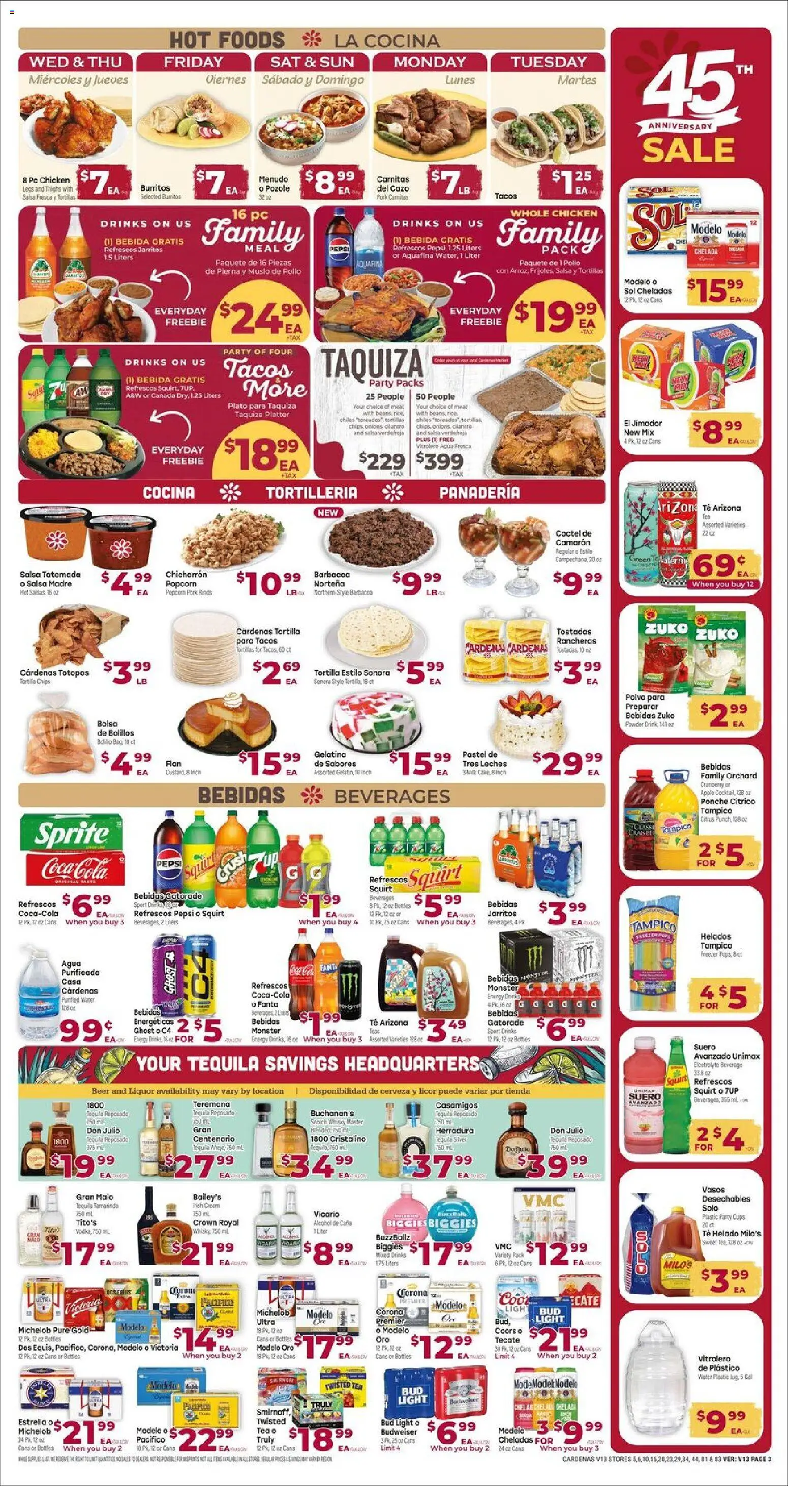 Cardenas Weekly Ad - valid from 22.04.2026 | Page: 3 | Products: Powder, Chips, Vodka, Water