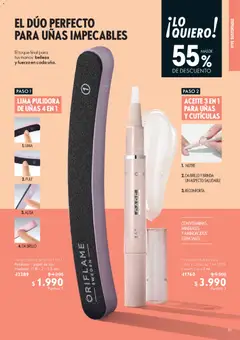 Oriflame catálogo válido desde el 07.03.2026 | Página: 99 | Productos: Lima, Pulidora de uñas, Vitaminas, Pincel