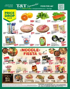 Preview of T&T Supermarket weekly flyer / circulaire from shop T&T Supermarket valid from 24.10.2025