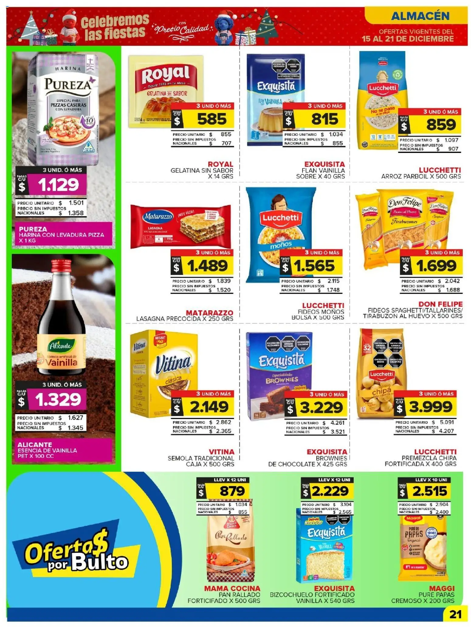 Carrefour Maxi catálogo │ válido desde el 15.12.2025 | Página: 24 | Productos: Harina, Gelatina, Pizza, Arroz