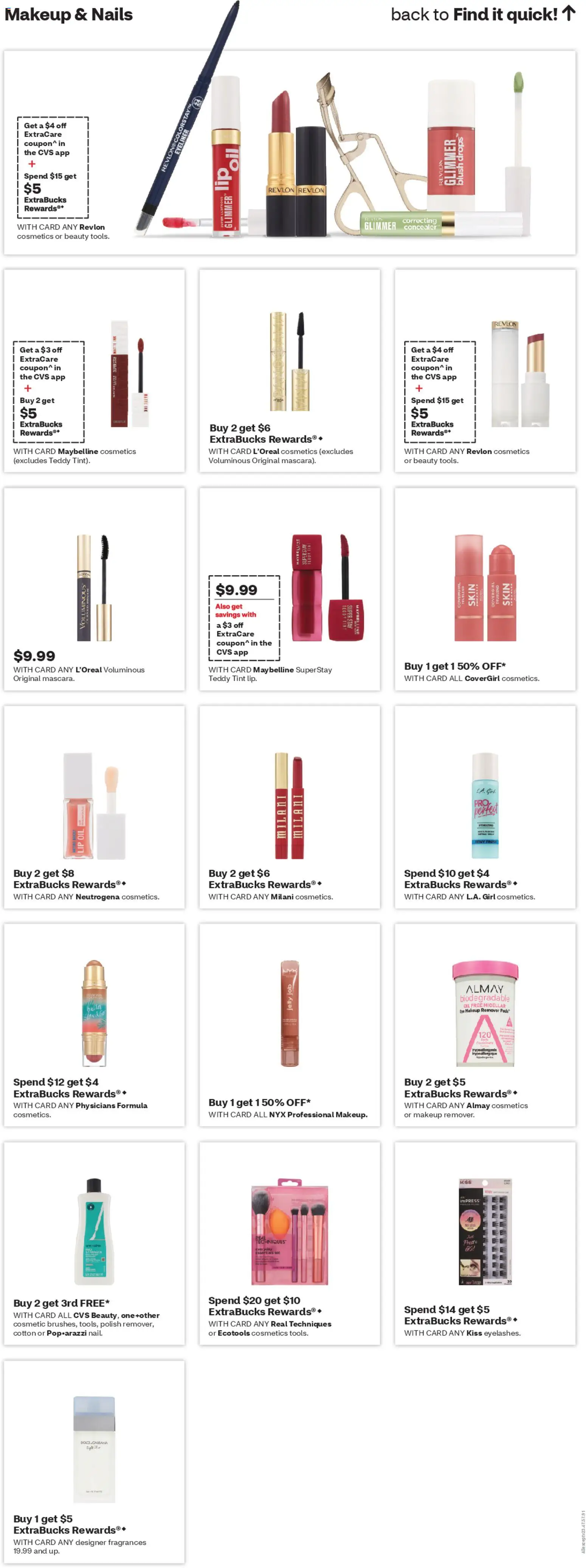 CVS Pharmacy Weekly Ad - PA - valid from 18.01.2026 | Page: 10 | Products: Blush, Makeup Remover, Oil, Pads