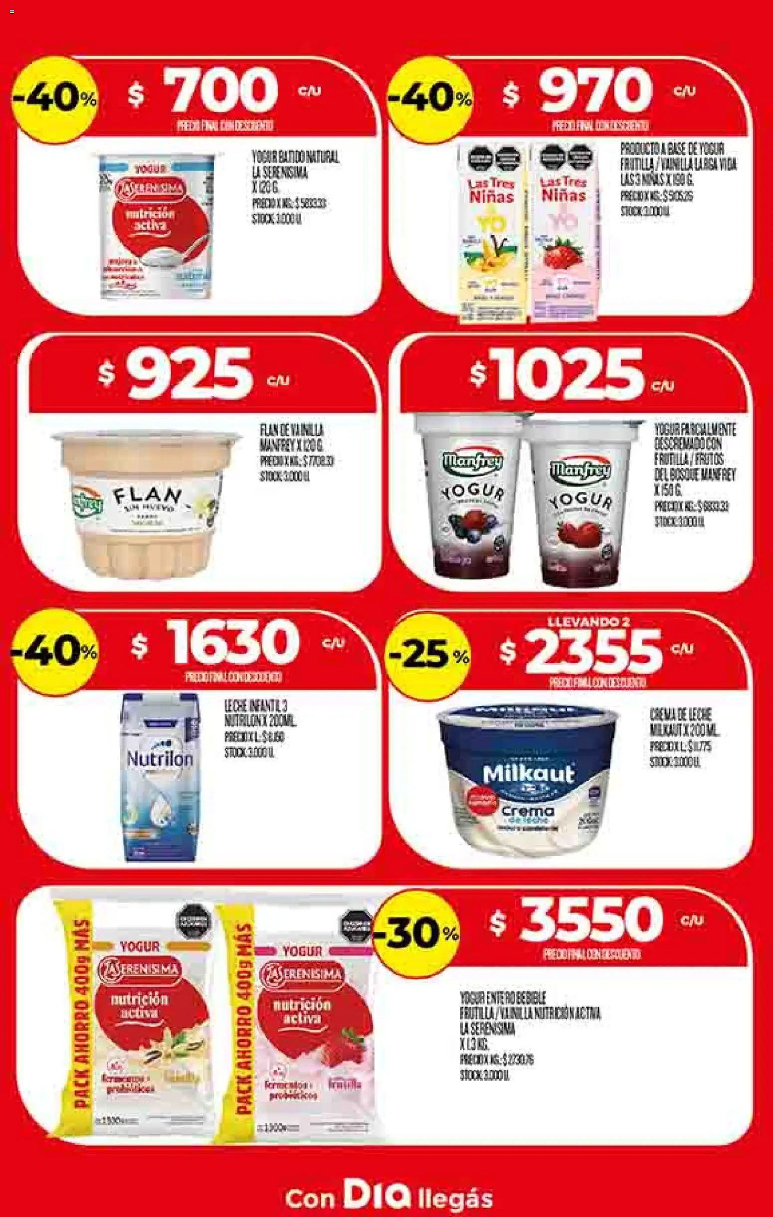 Supermercado DIA Ofertas │ válido desde el 28.01.2026 | Página: 12 | Productos: Frutilla, Crema de leche, Leche, Yogur