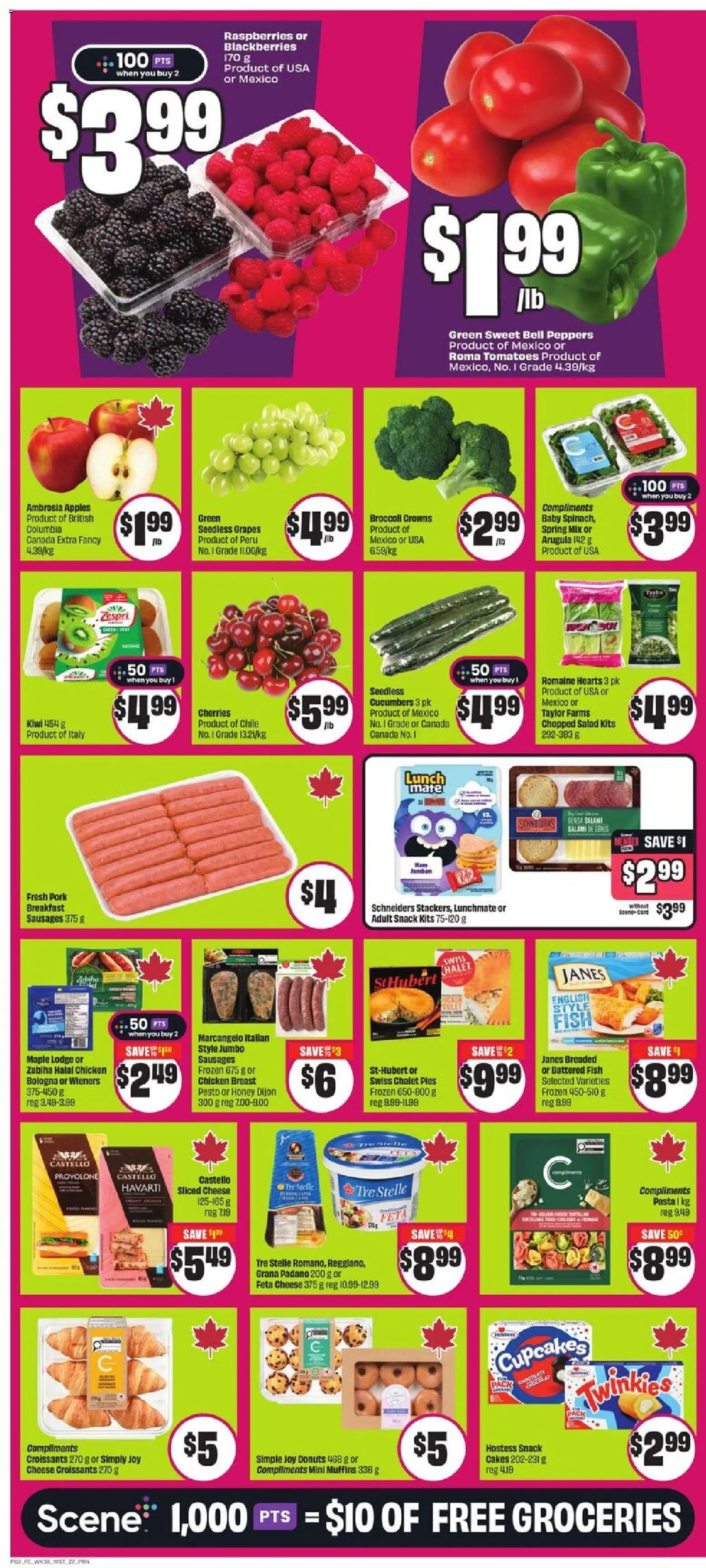 FreshCo flyer valid from 15.01.2026 | Page: 3 | Products: Salad, Cheese, Salami, Tomatoes