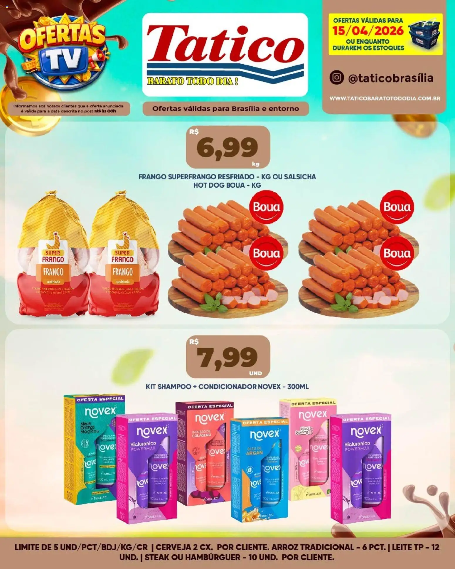 Tatico Folheto - válido de 16.04.2026 | Página: 34 | Produtos: Shampoo, Condicionador, Leite, Arroz