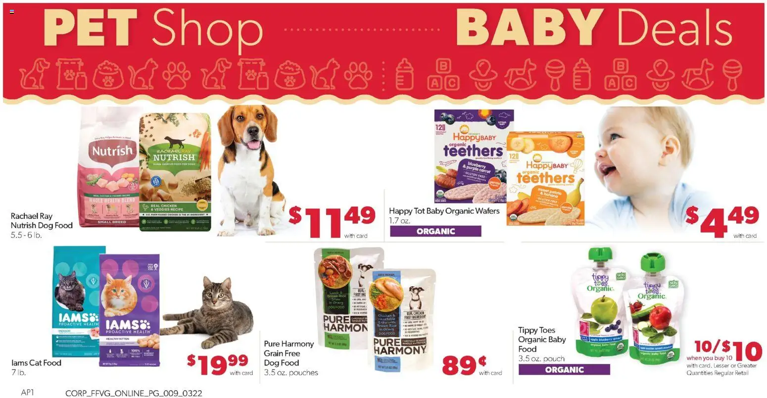 Family Fare Weekly Ad - MI - valid from 22.03.2026 | Page: 13 | Products: Dog Food, Cat Food, Rice, Carrot