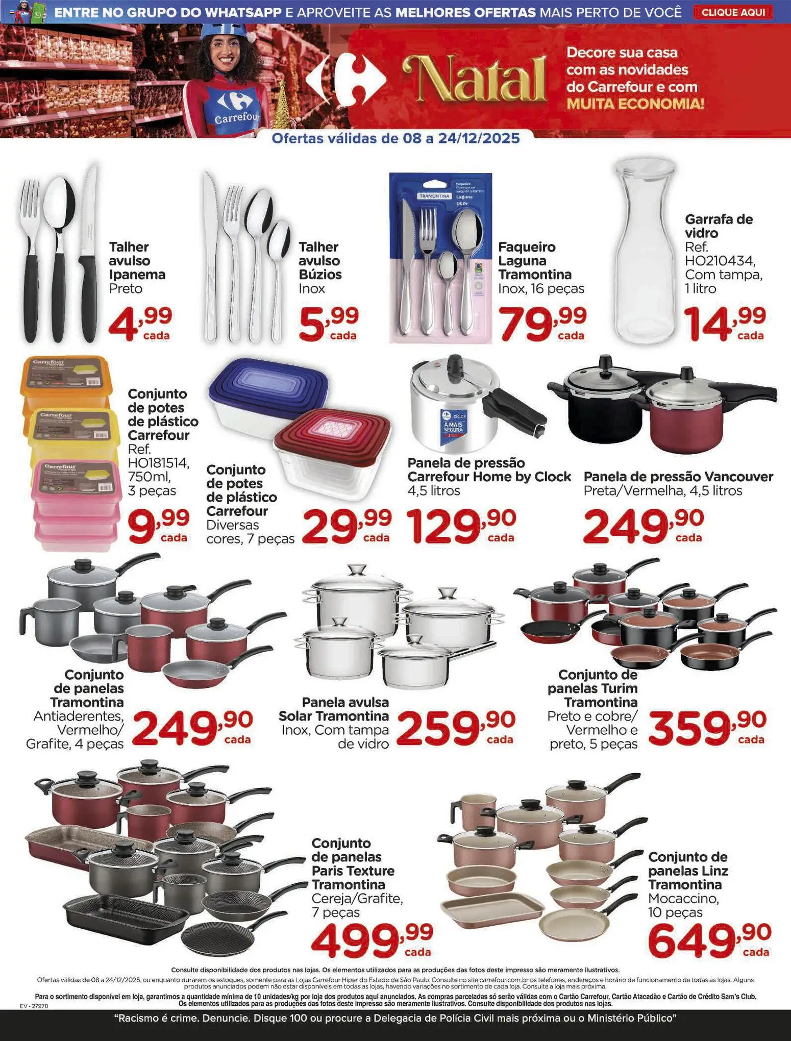 Carrefour Folheto - válido de 08.12.2025 | Página: 5 | Produtos: Panela, Conjunto de panelas, Panela de pressão, Potes
