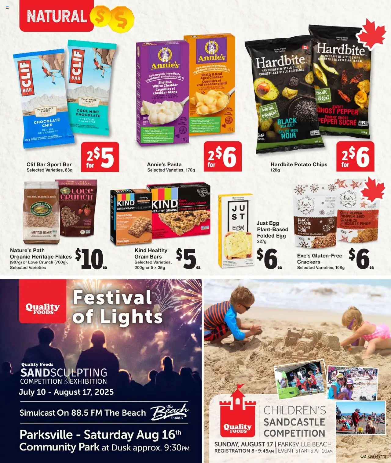 Quality Foods flyer valid from 14.08.2025 | Page: 13 | Products: Chips, Flakes, Oil, Pumpkin
