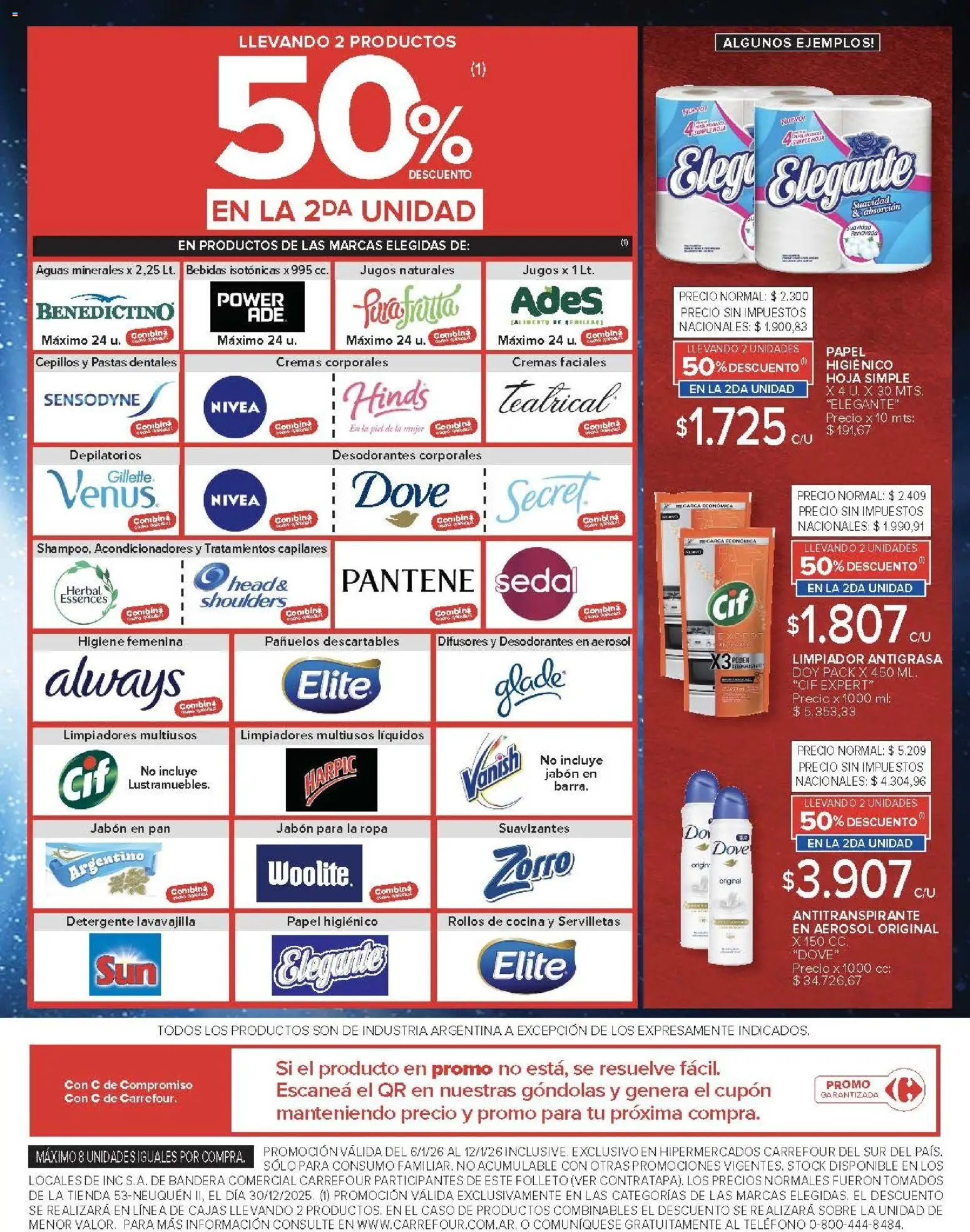 Carrefour ofertas │ válido desde el 06.01.2026 | Página: 9 | Productos: Papel higiénico, Sobre, Jabón, Pan
