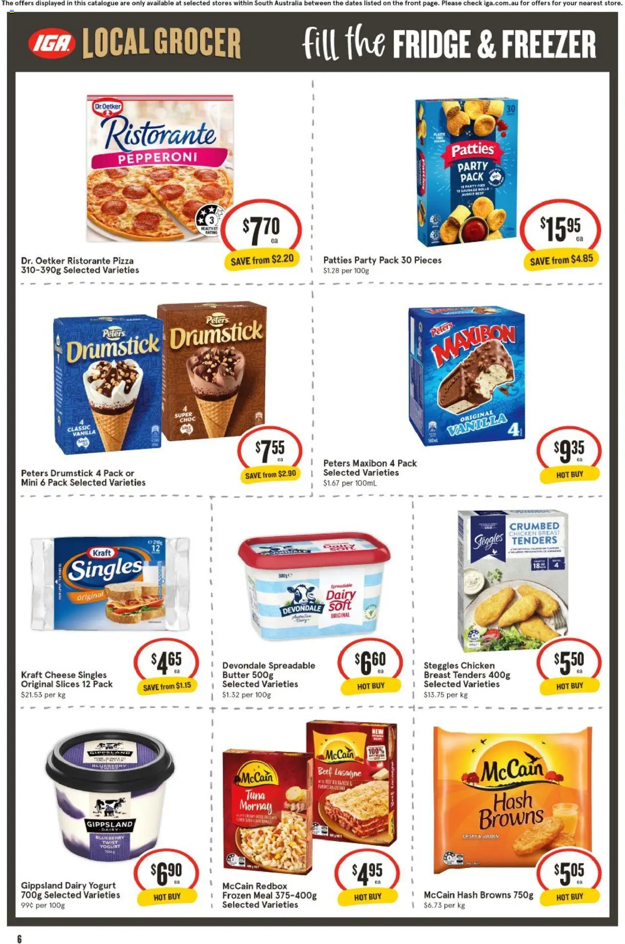 IGA catalogue - valid from 03.09.2025 | Page: 7 | Products: Cheese, Chicken, Beef, Freezer