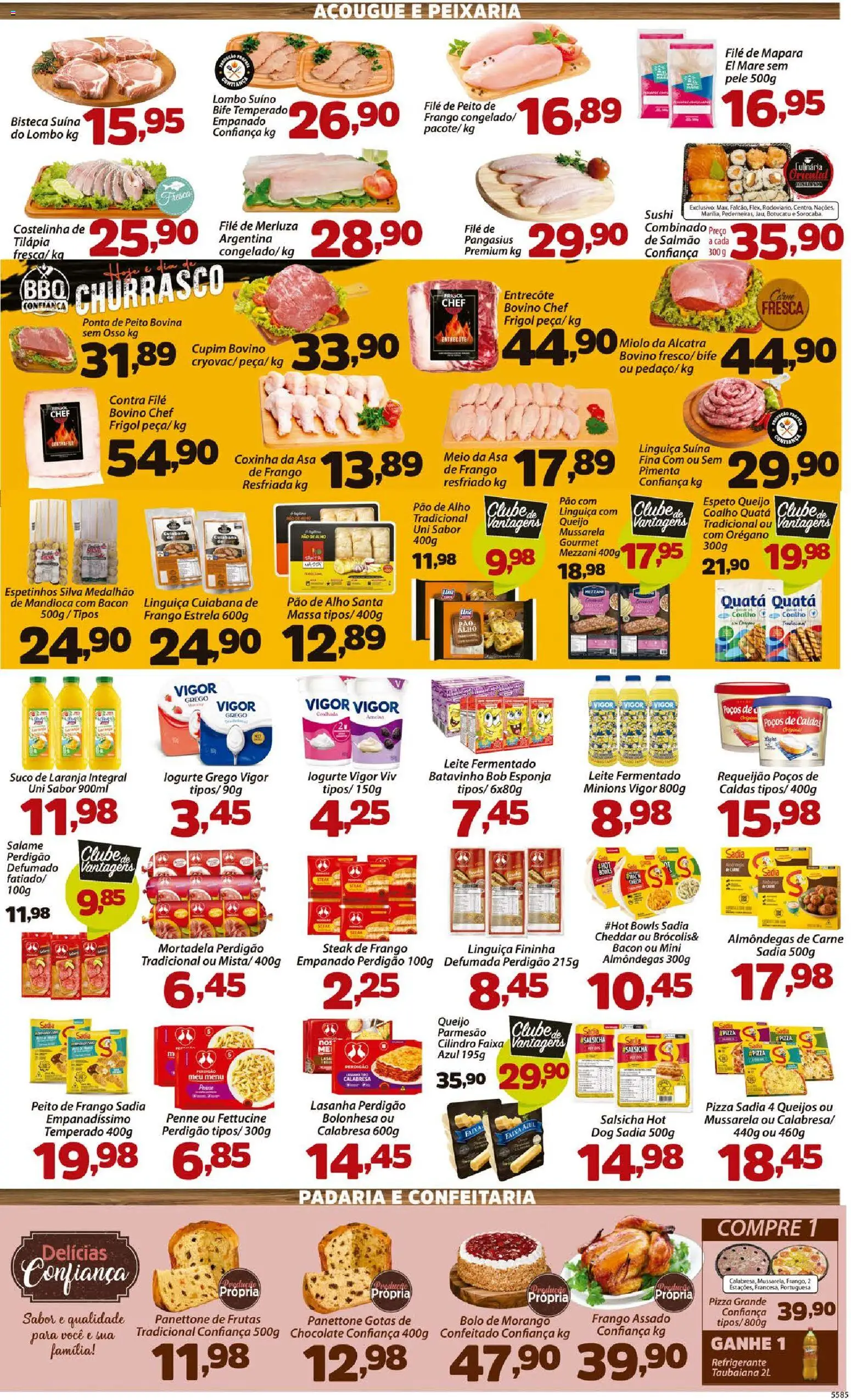 Confiança Folheto - válido de 14.11.2025 | Página: 3 | Produtos: Contra filé, Cheddar, Massa, Lasanha