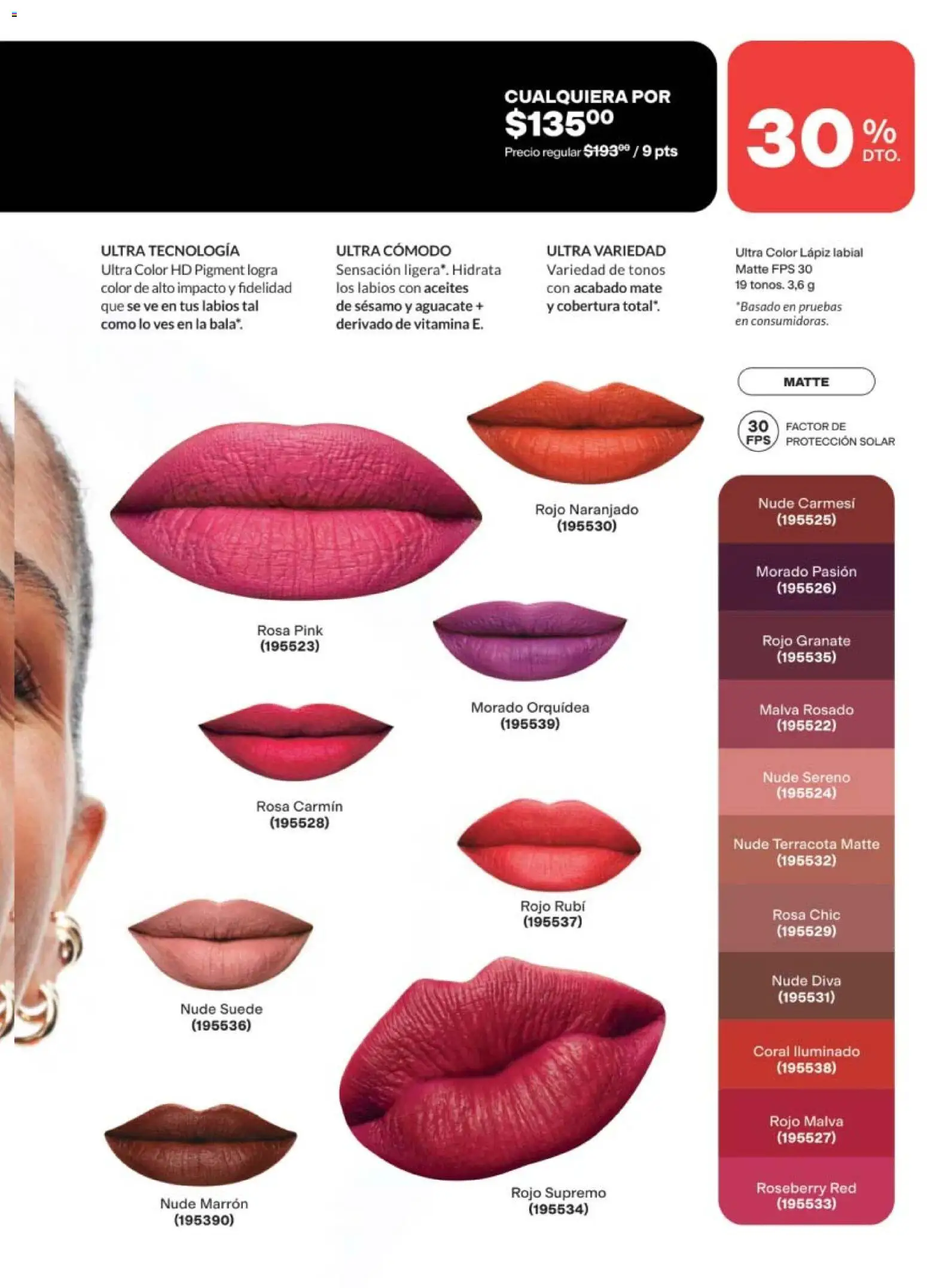 Nuevas ofertas de AVON válidas en toda la República Mexicana desde el 24.04.2026. ¡Encuentra las mejores ofertas en AVON campaña 7 2026! | Página: 43 | Productos: Aguacate, Mate, Lápiz labial