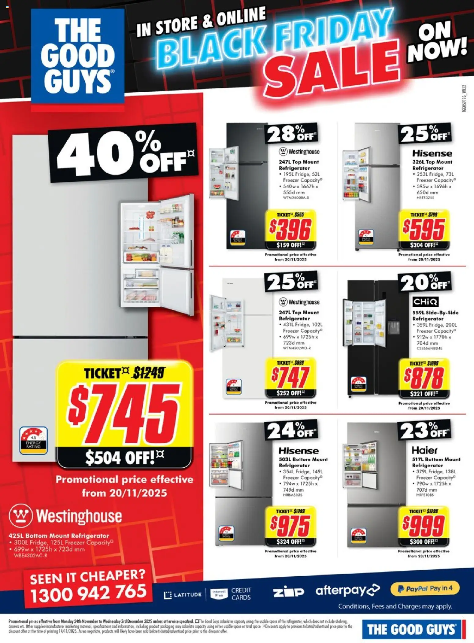 The Good Guys catalogue - valid from 23.11.2025 | Page: 8 | Products: Freezer, Refrigerator