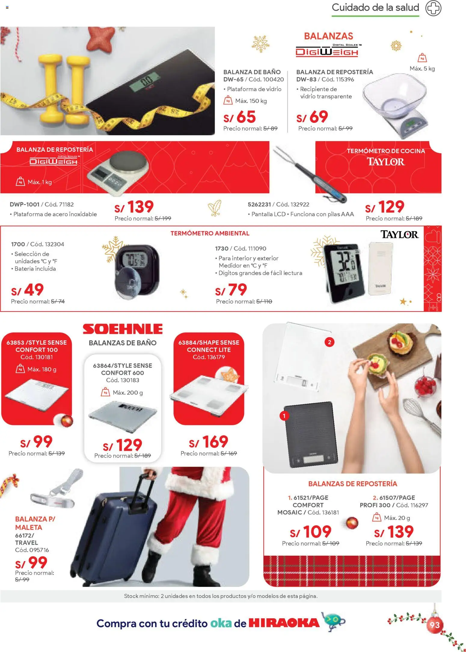 Catálogo Hiraoka válido desde 06.12.2025 | Página: 93 | Productos: Batería, Maleta, Cocina, Termómetro