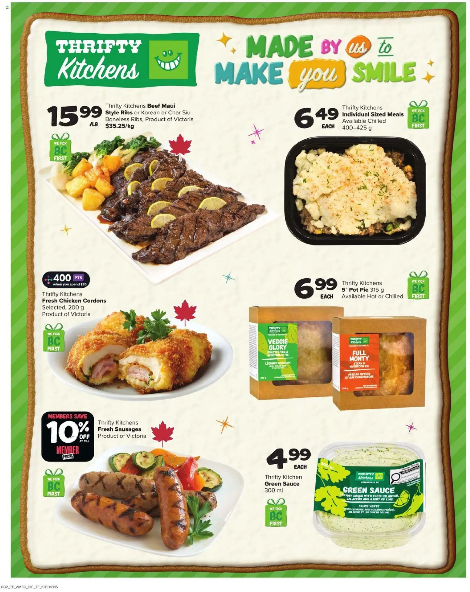 Thrifty Foods flyer valid from 20.11.2025 | Page: 13 | Products: Beef, Chicken