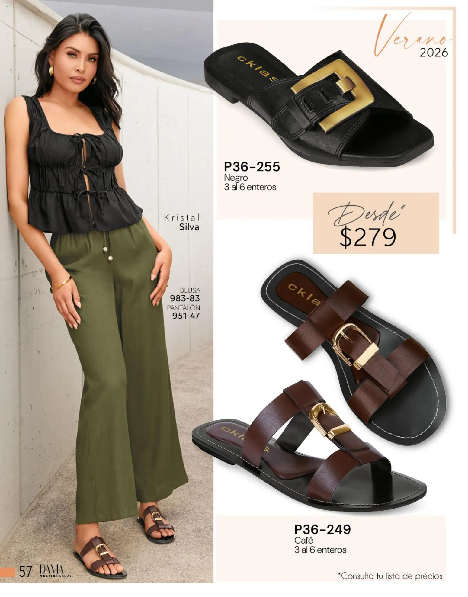 Nuevas ofertas de Cklass válidas en toda la República Mexicana desde el 05.03.2026. ¡Encuentra las mejores ofertas en Cklass catálogo Complemento Verano Calzado! | Página: 61 | Productos: Blusa, Café