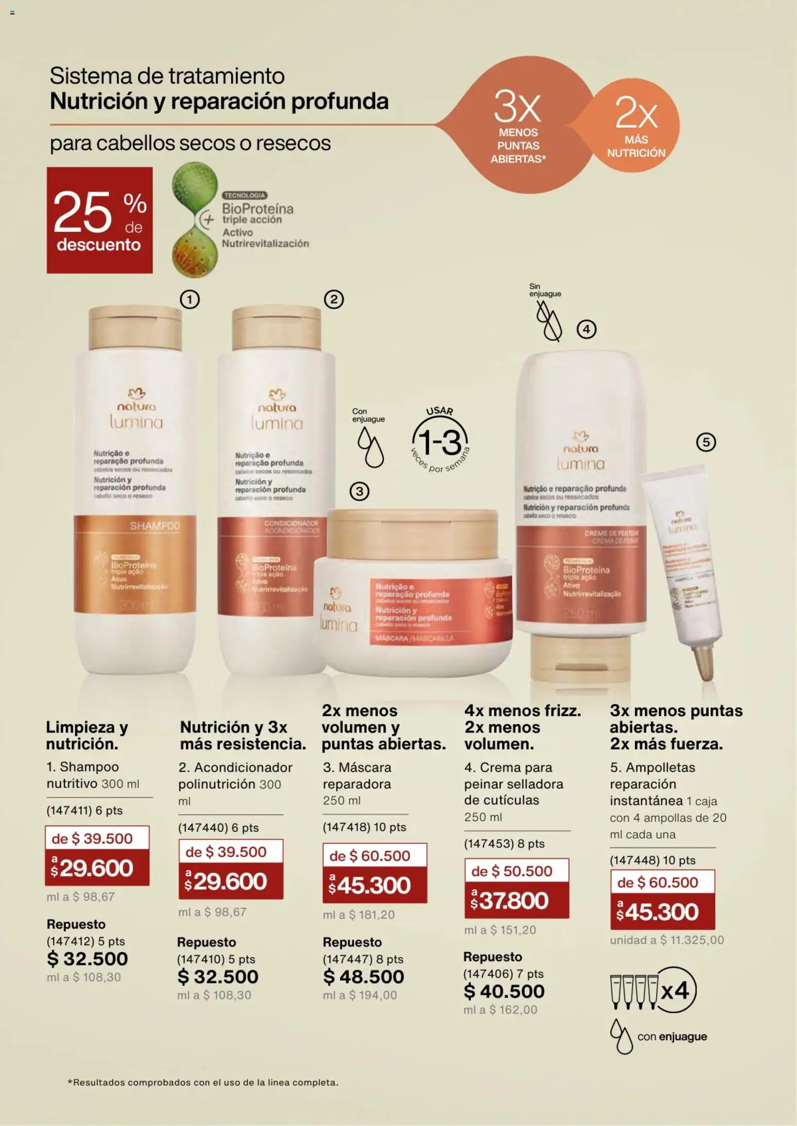 Natura revista - valida desde el 01.03.2026 | Página: 122 | Productos: Crema, Shampoo, Caja, Máscara