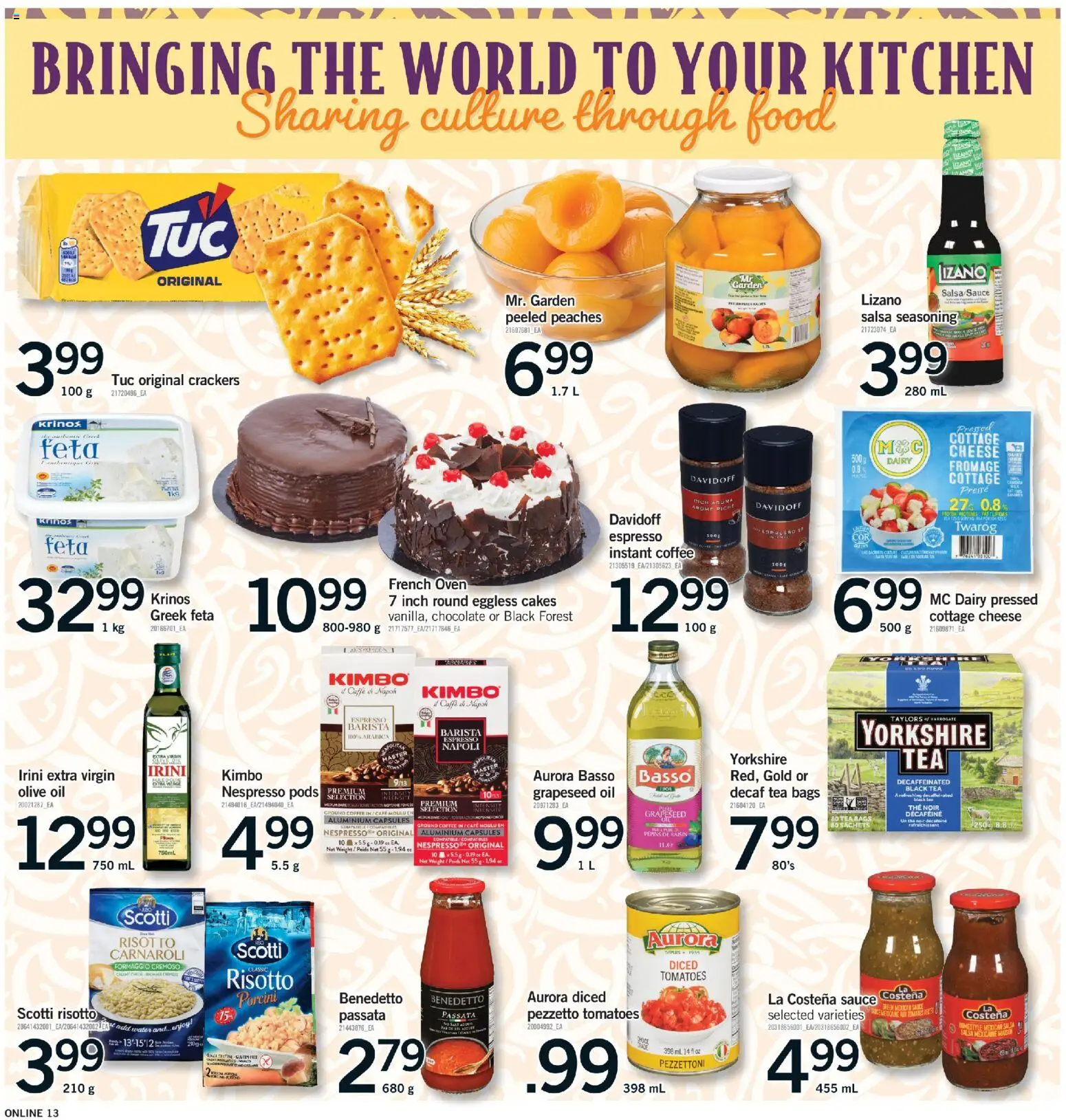 Fortinos flyer valid from 05.03.2026 | Page: 13 | Products: Tea, Coffee, Chocolate, Tomatoes