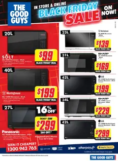 Preview of The Good Guys Catalogue Black Friday Sale - valid from 23.11.2025 | Page: 14 | Products: Vegetables, Microwave, Timer, Screen