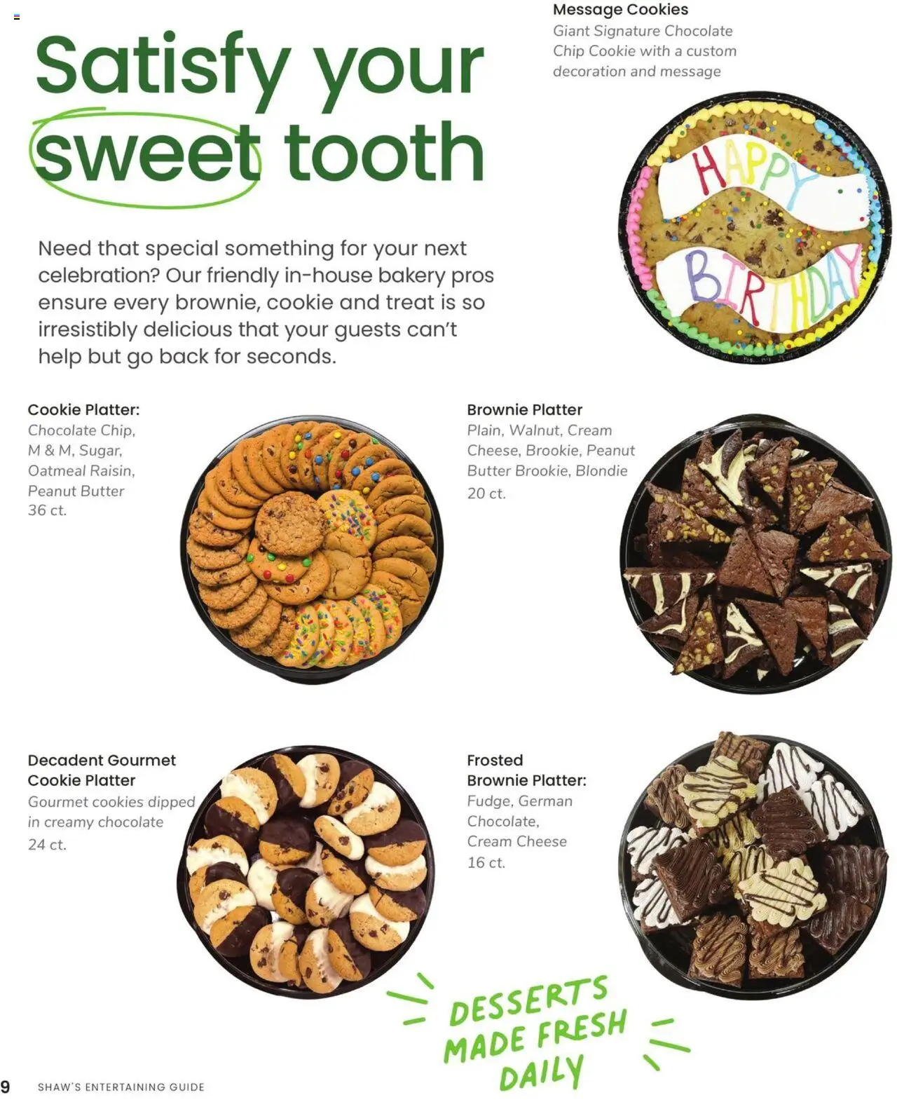 Shaw's Entertaining Guide - valid from 01.01.2025 | Page: 10 | Products: Butter, Cheese, Chocolate, Cream
