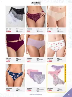 Vista previa de Andrea catálogo Outlet, nuevo folleto de la tienda, válido en México a partir del 21.12.2025 | Página: 217 | Productos: Ropa, Ropa interior, Cachetero