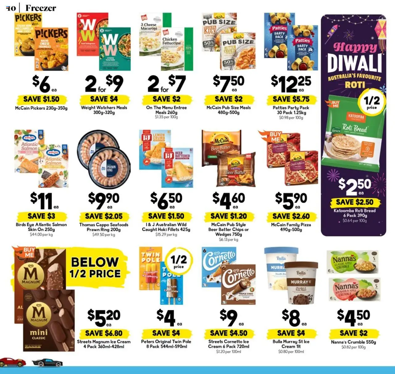 Drakes catalogue - valid from 08.10.2025 | Page: 10 | Products: Pizza, Pineapple, Chips, Freezer