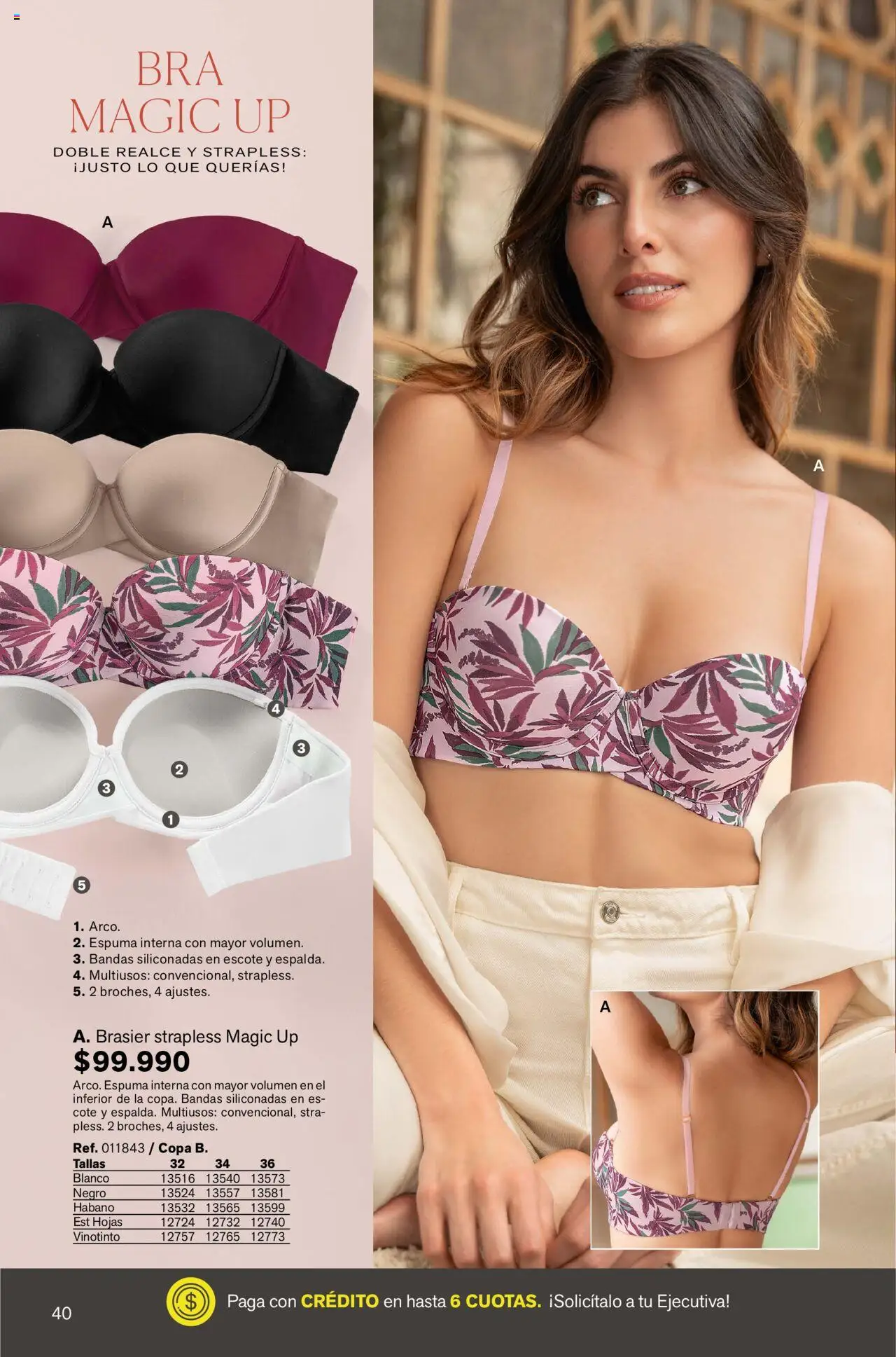 Leonisa revista - valida desde el 12.09.2025 | Página: 40 | Productos: Espuma, Brasier