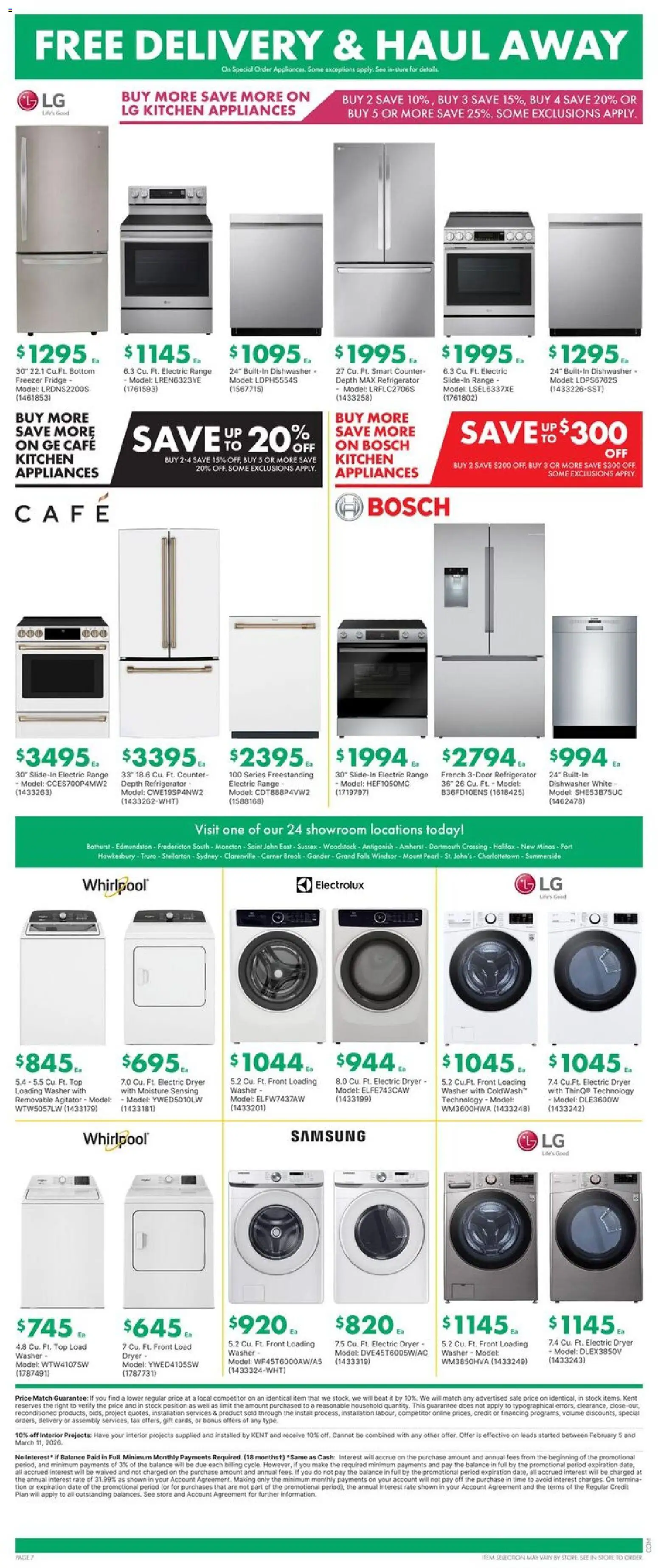 Kent flyer valid from 26.02.2026 | Page: 7 | Products: Refrigerator, Freezer, Dryer, Dishwasher