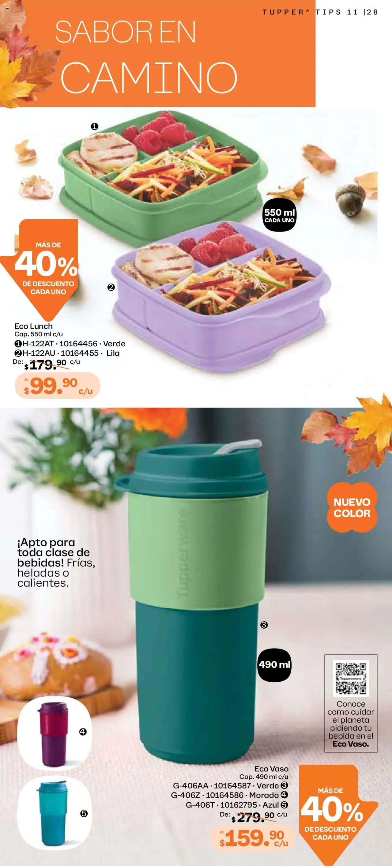 Nuevas ofertas de Tupperware válidas en toda la República Mexicana desde el 06.10.2025. ¡Encuentra las mejores ofertas en Tupperware - Catálogo! | Página: 28 | Productos: Tupper