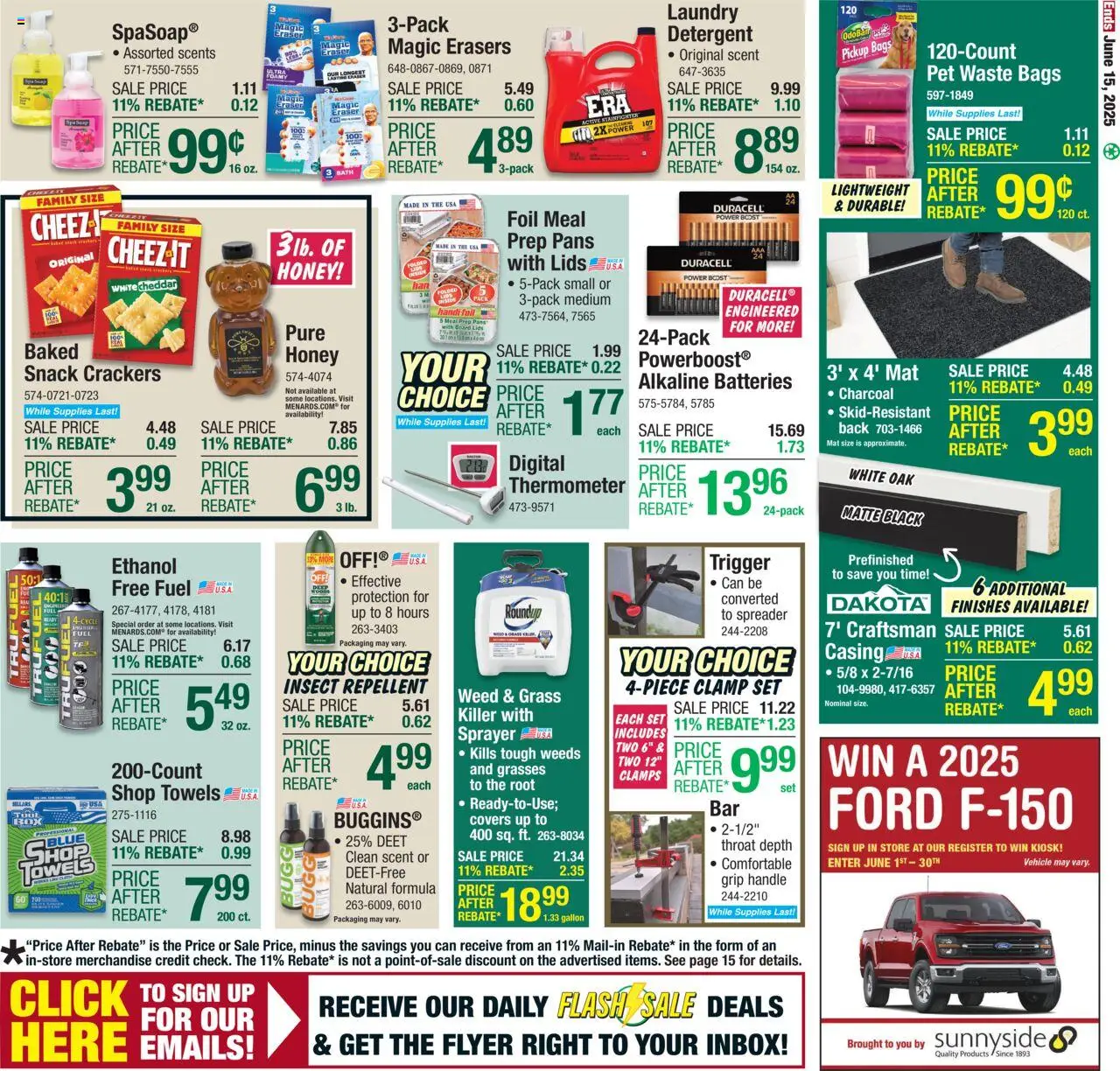 Menards Weekly Ad - valid from 04.06.2025 | Page: 30 | Products: Clamp, Bath, Soap, Thermometer
