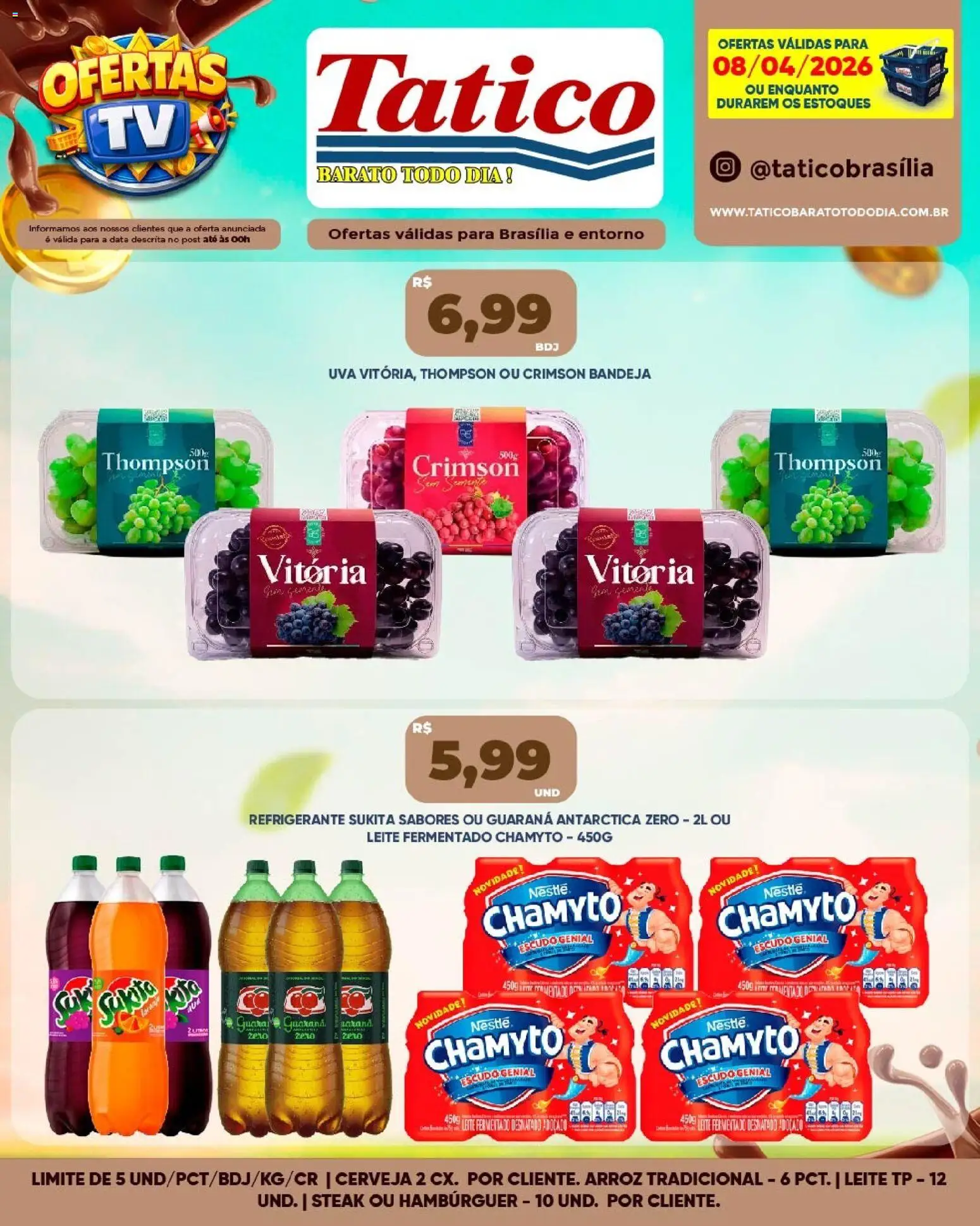 Tatico Folheto - válido de 08.04.2026 | Página: 7 | Produtos: Guaraná, Bandeja, Refrigerante, Pá