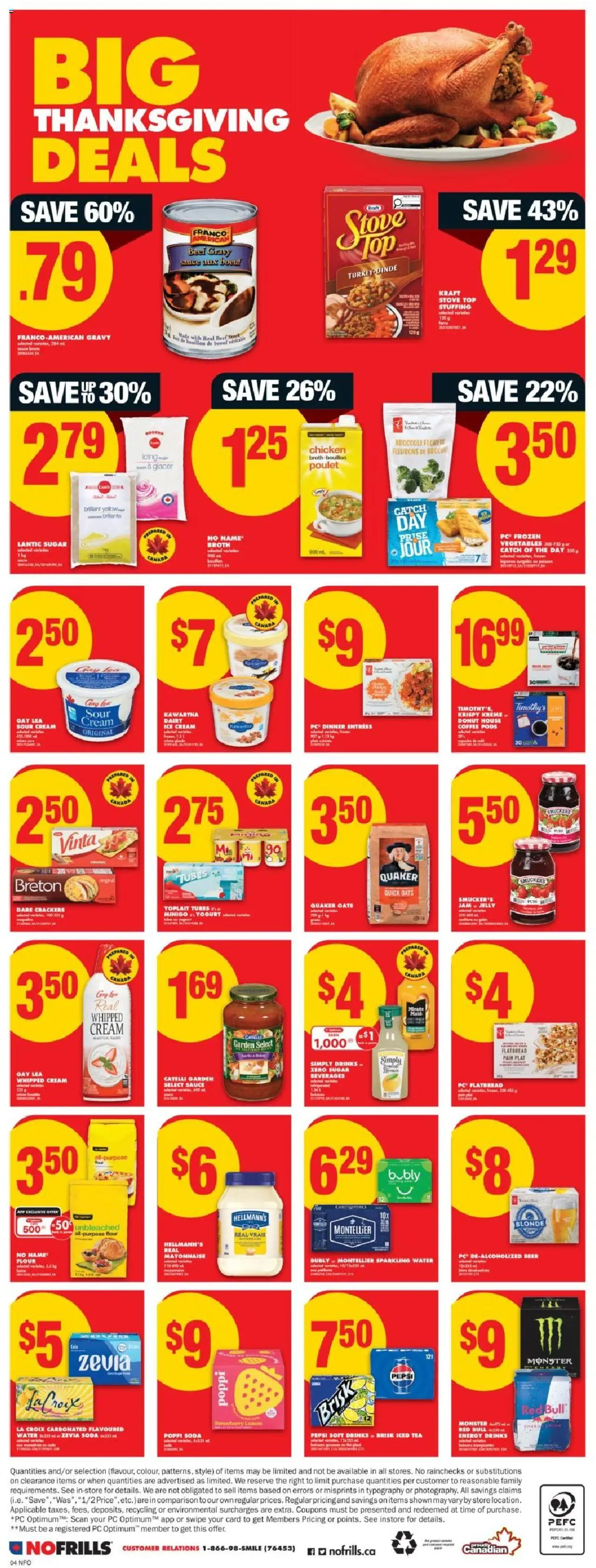 No Frills flyer valid from 09.10.2025 | Page: 5 | Products: Turkey, Stove, Yogurt, Chicken
