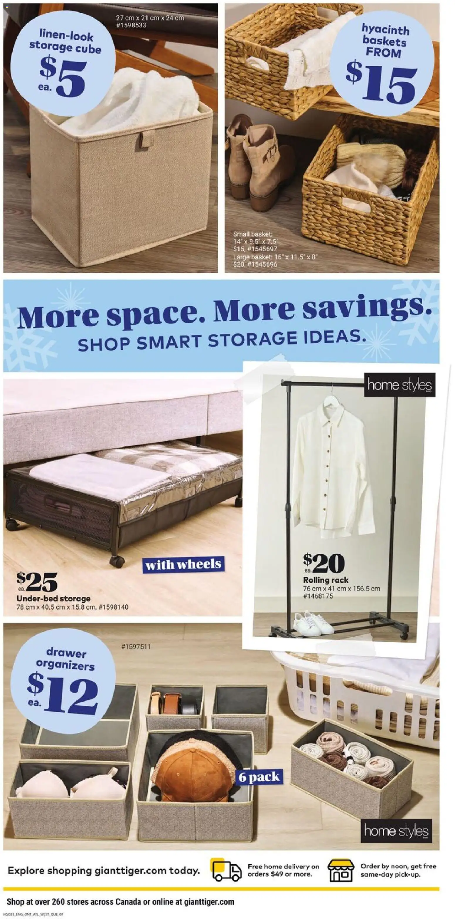 Giant Tiger flyer valid from 31.12.2025 | Page: 9 | Products: Basket, Clothes