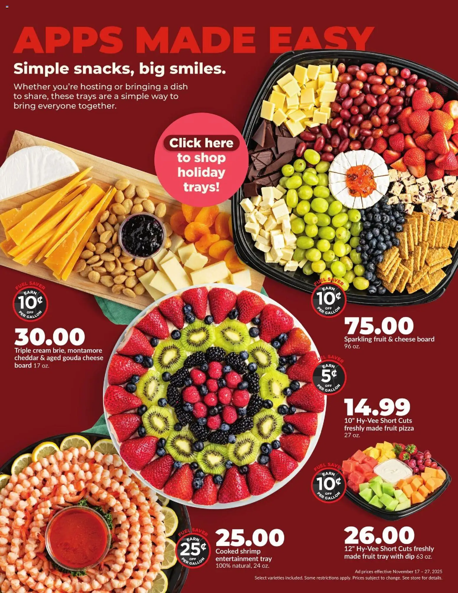 HyVee Weekly Ad - valid from 17.11.2025 | Page: 3 | Products: Cheese, Pizza, Cream