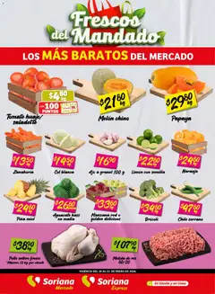 Vista previa de Soriana - Frescos del Mandado Mercado: Ver, Tab, Chis, Camp, Yuc y Q. Roo, nuevo folleto de la tienda, válido en México a partir del 20.01.2026