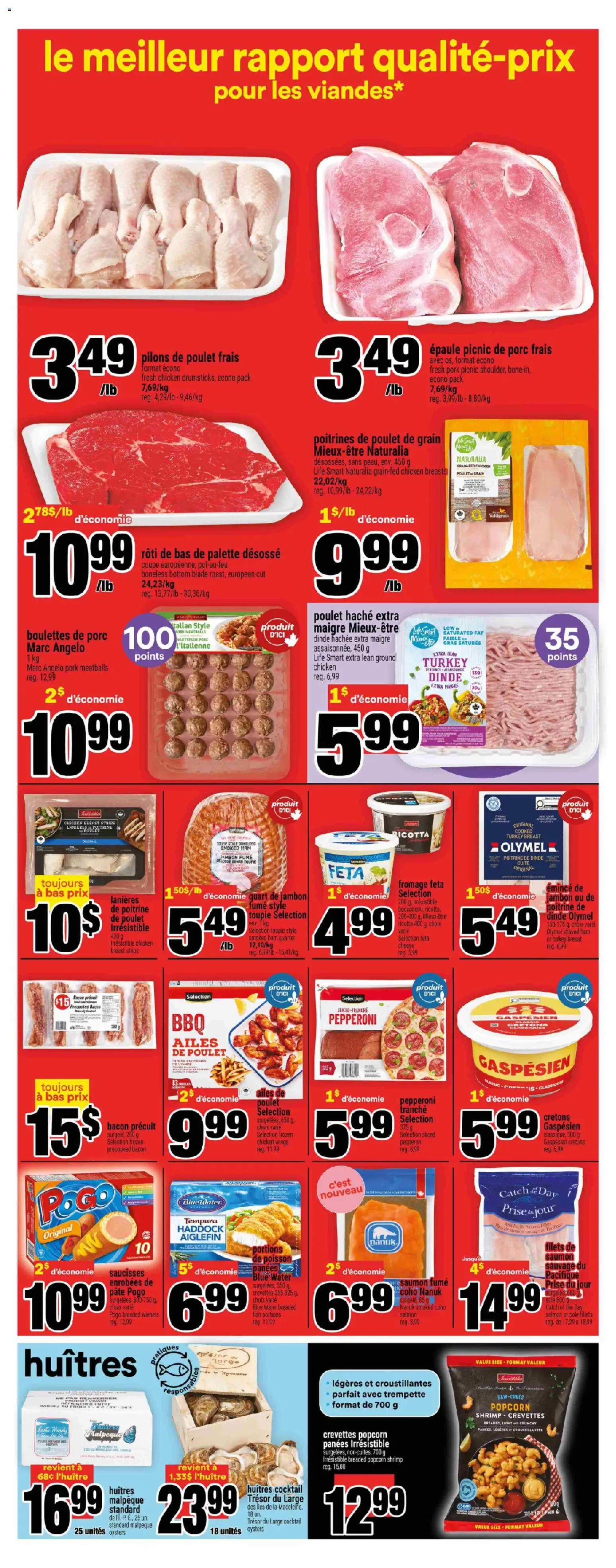 Super C flyer valid from 30.10.2025 | Page: 5 | Products: Fish, Chicken wings, Cheese, Ham