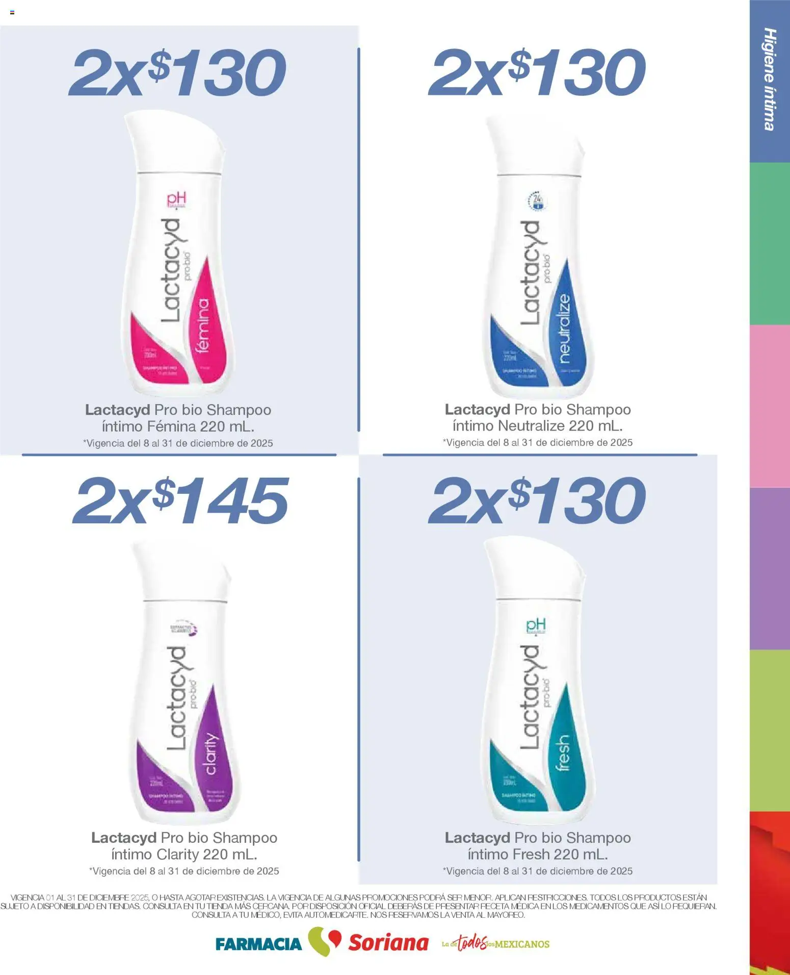 Nuevas ofertas de Soriana válidas en toda la República Mexicana desde el 01.12.2025. ¡Encuentra las mejores ofertas en Soriana - Folleto Farmacia Soriana Diciembre Híper Nacional! | Página: 10